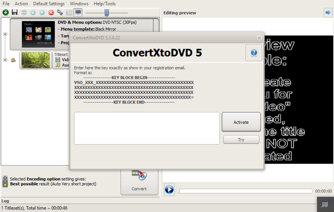 convertxtodvd 5 license key